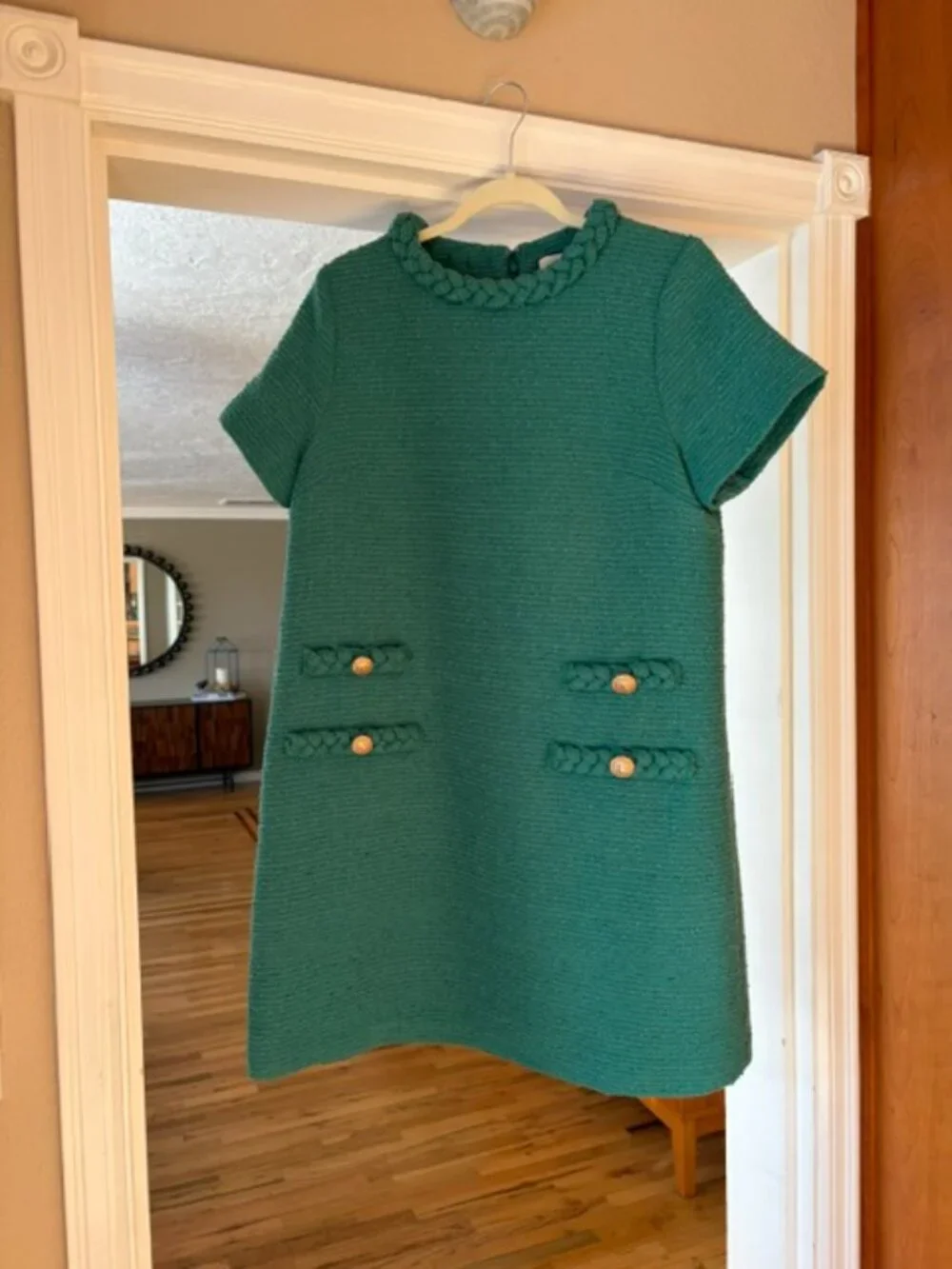TUCKERNUCK Green Tweed Jackie Dress Large